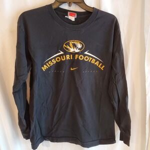 Nike Missouri Tigers Football‎ Long Sleeve T Shirt XL Black College NCAA youth